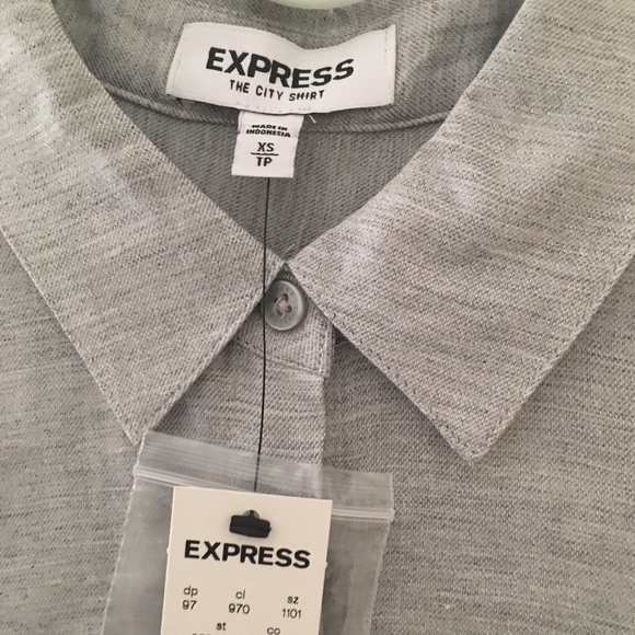 Express The City Shirt Gray - Picture 2 of 7